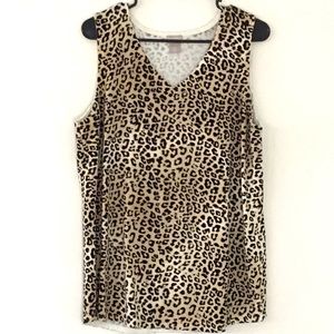 Chico's Leopard Print Tank Top